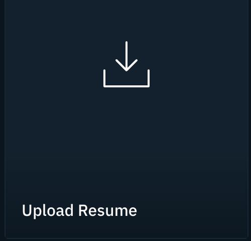 Upload resume card